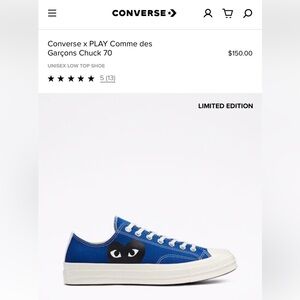 (LIMITED EDITION) Never worn, size 8.5 women’s , 7 men’s